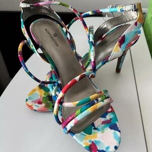 Worthington Strap Heel Sandals Pink Multi Size 10 Medium